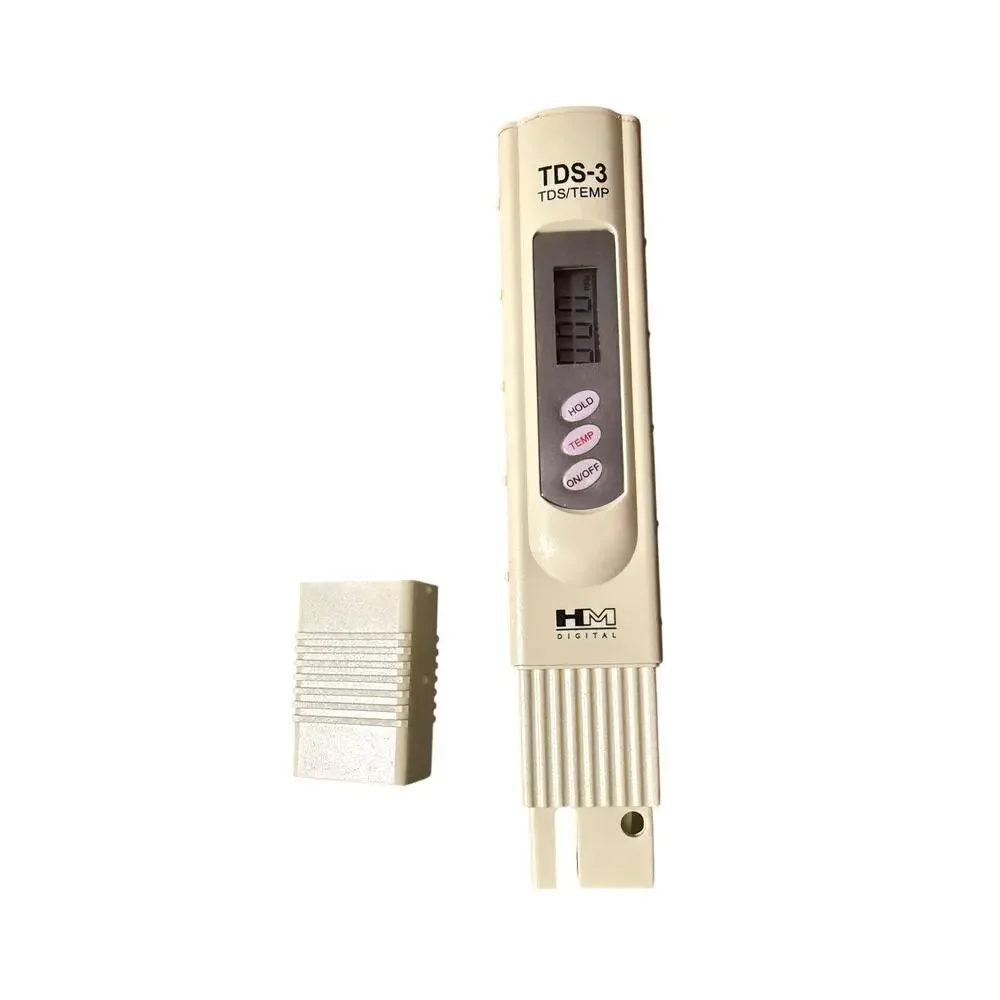 HM Digital TDS-3 Handheld TDS Meter With Carrying Case, 0 - 9990 ppm TDS Measure